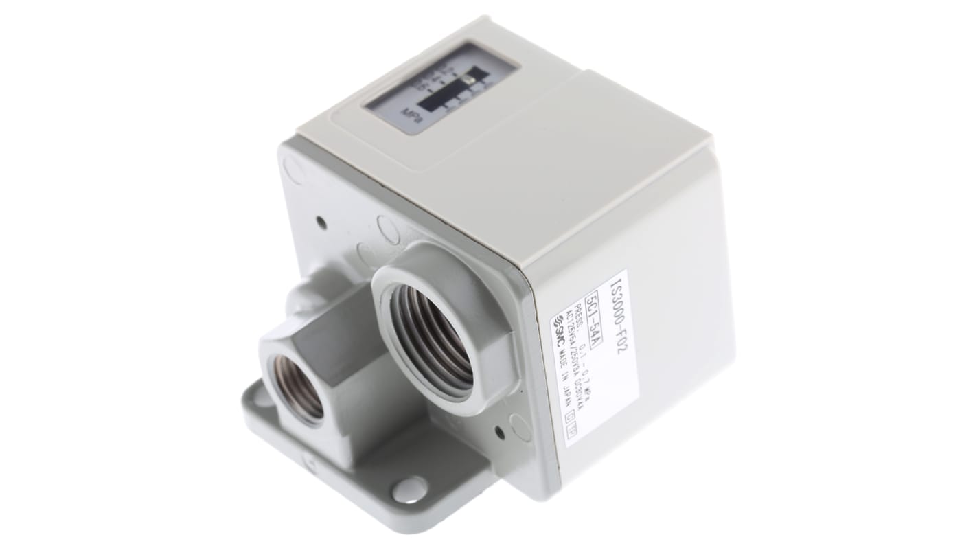 SMC Pressure Switch, Rc 1/4 8bar