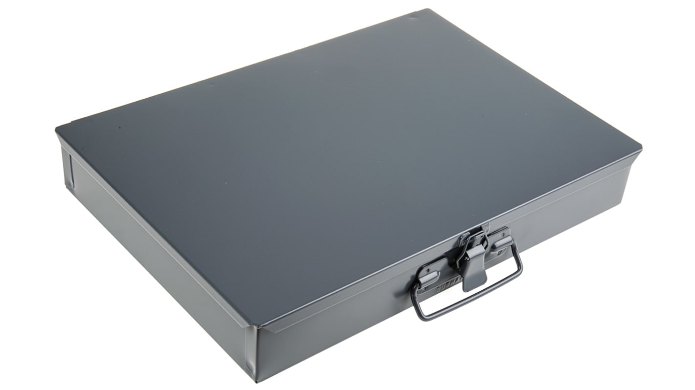 Durham 12 Cell Grey Steel Compartment Box, 50mm x 339mm x 234mm