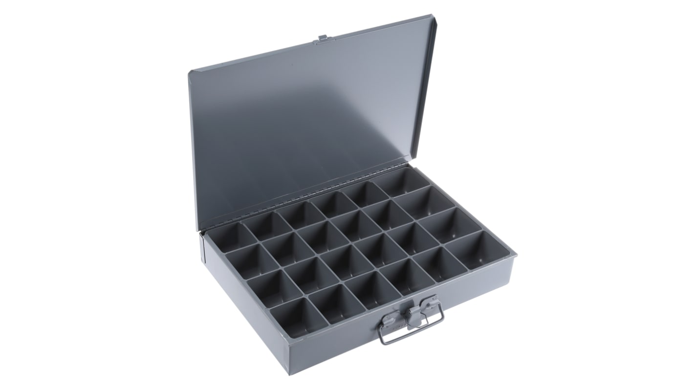 Contenitore modulare Durham in Acciaio, 24 scomparti, 50mm x 339mm x 234mm