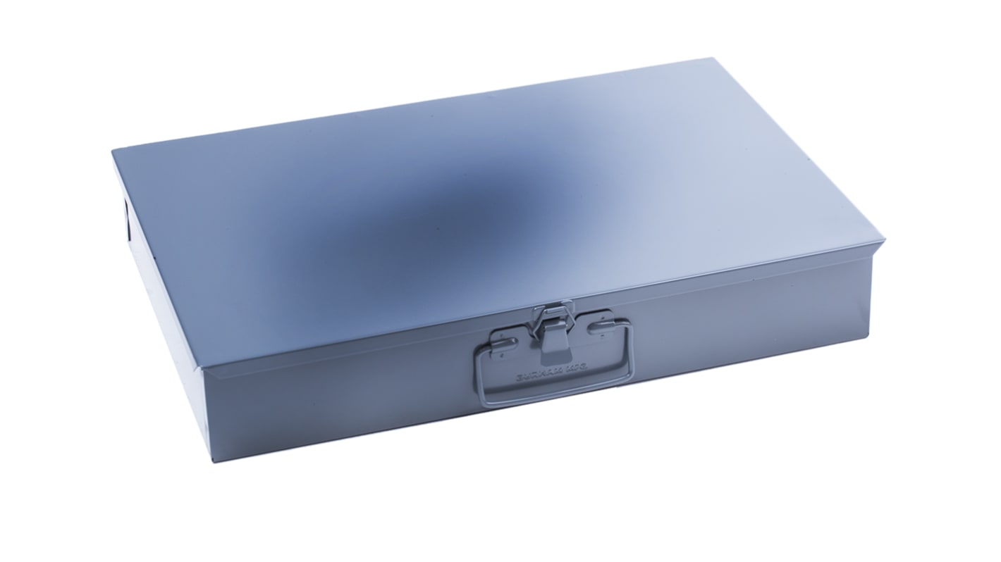 Durham 16 Cell Grey Steel Compartment Box, 76mm x 457mm x 304mm