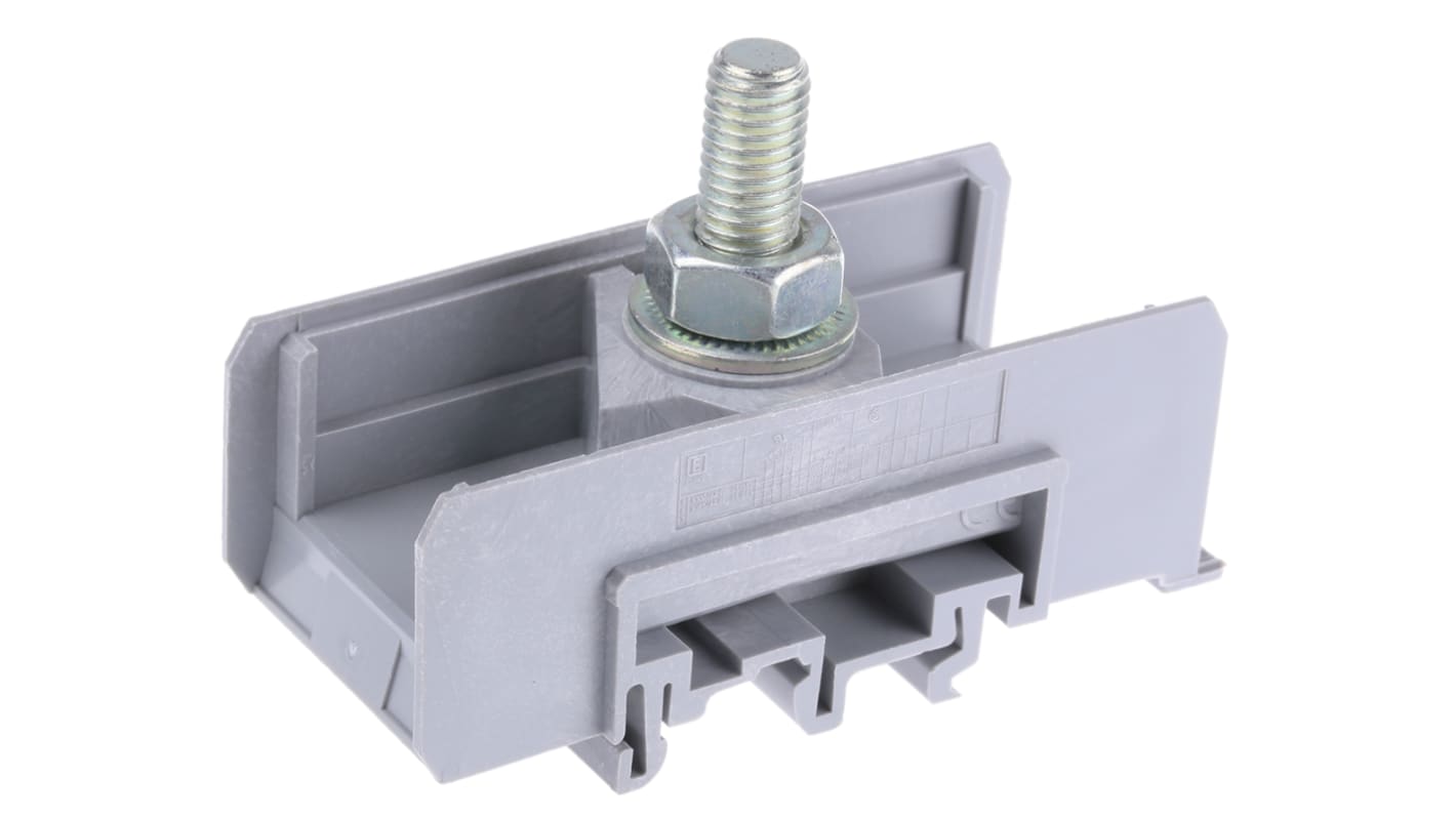 Entrelec SNA Series Grey Stud Terminal, 120mm², Single-Level, Bolt Termination