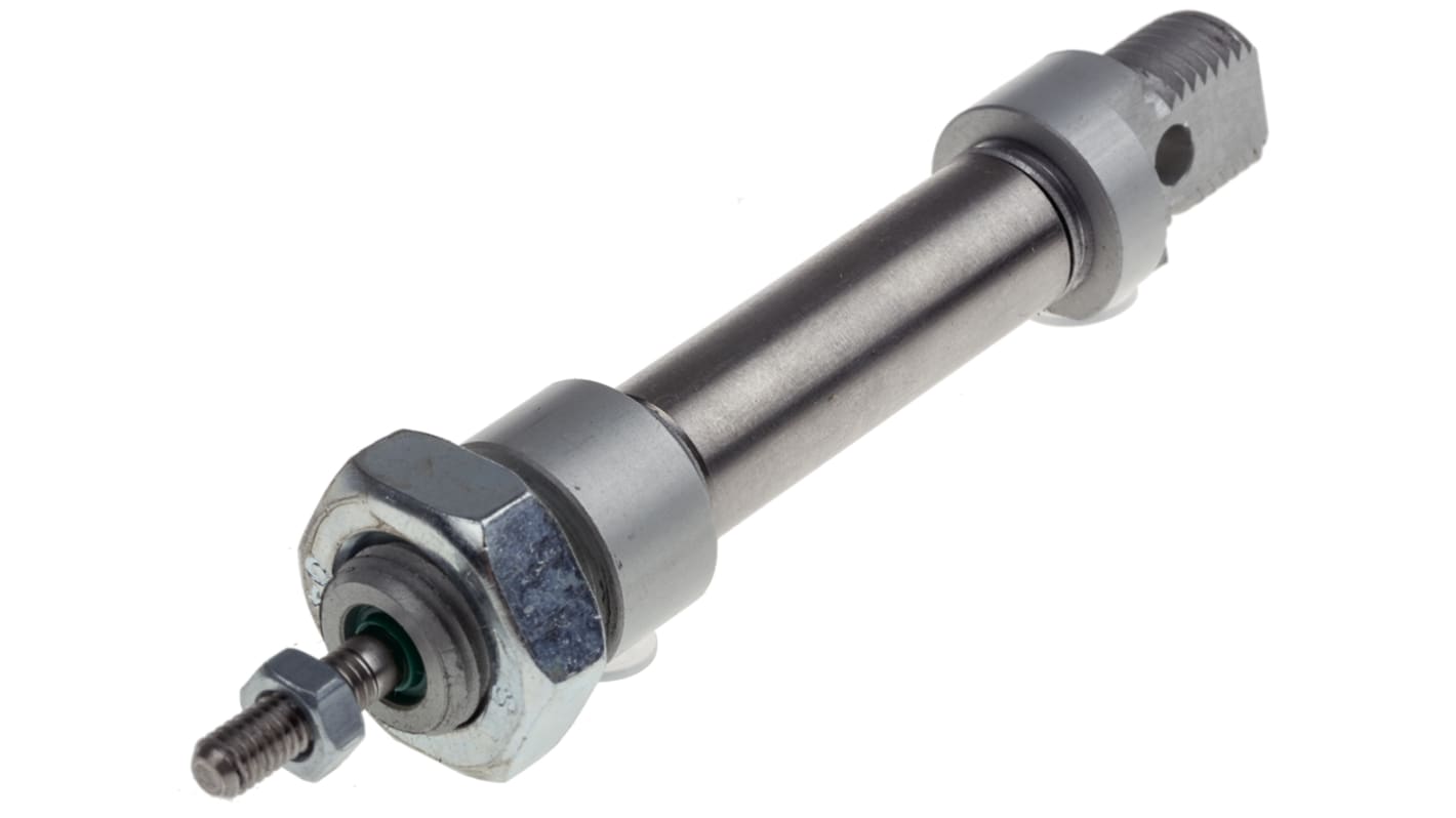 RS PRO ISO 6432 Pneumatikzylinder doppeltwirkend, Bohrung Ø 10mm / Hub 10mm, bis 10bar