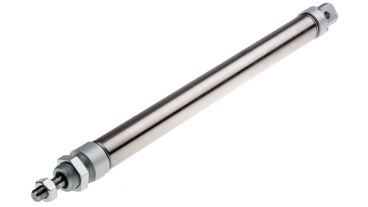 RS PRO Pneumatic Roundline Cylinder - 25mm Bore, 250mm Stroke, ISO 6432 Series, Double Acting