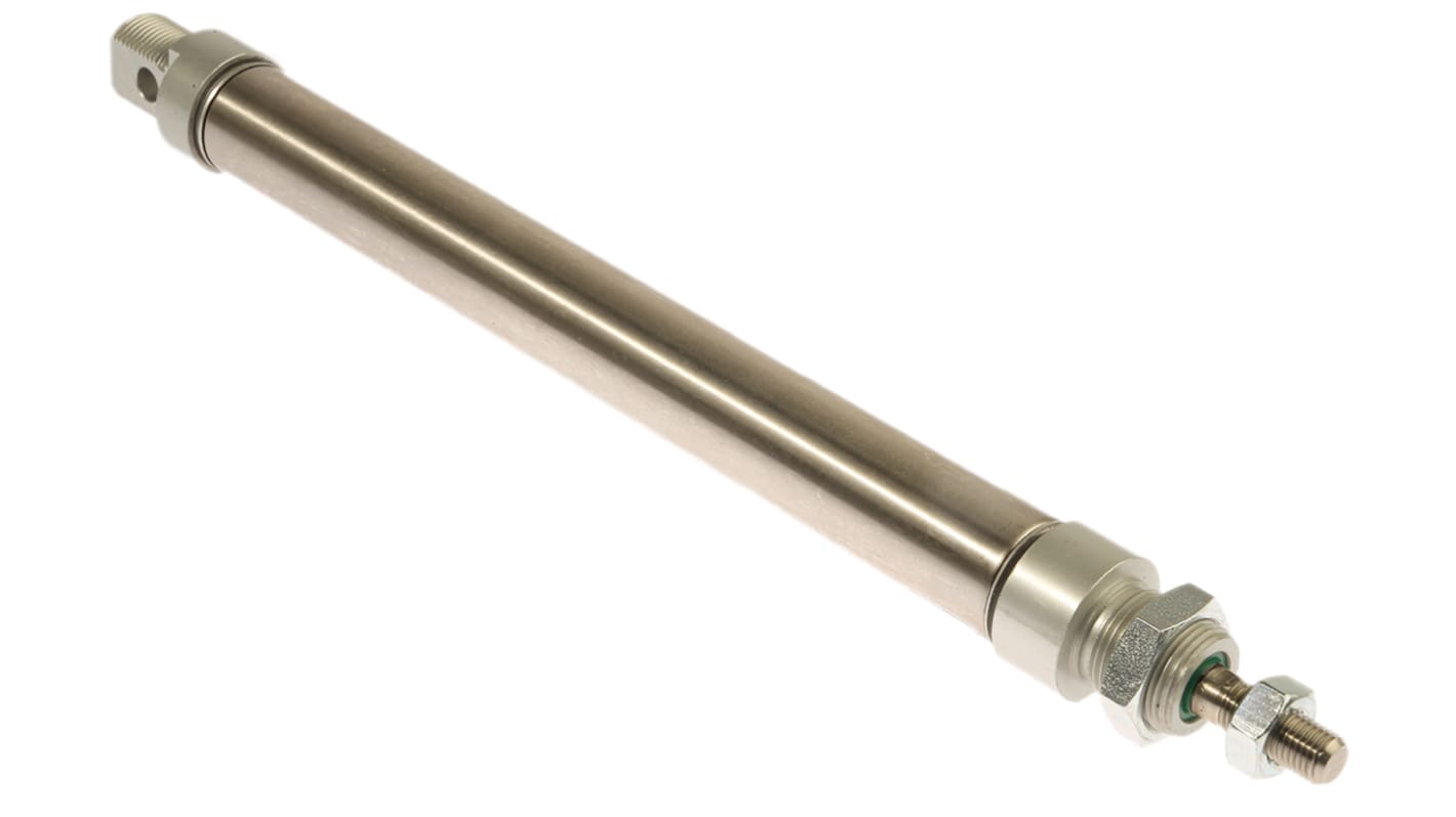 RS PRO Pneumatic Roundline Cylinder - 25mm Bore, 200mm Stroke, ISO 6432 Series, Double Acting