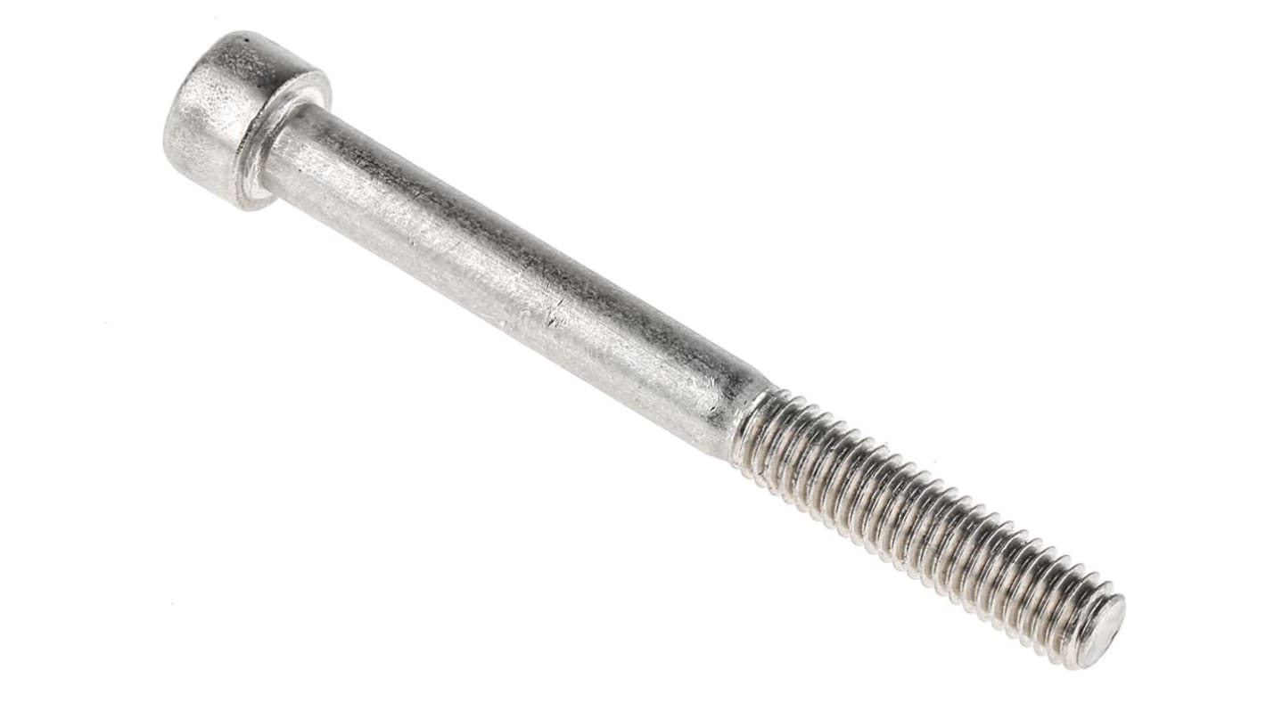 Tornillo Allen de cabeza cilíndrica RS PRO, M6 x 60mm, paso de rosca 1mm, de Acero Inoxidable