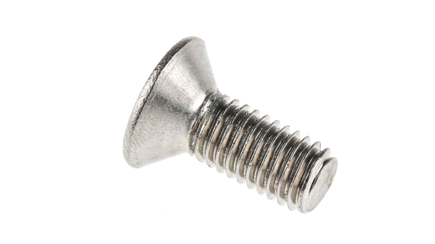 RS PRO Stainless Steel Hex Socket Countersunk Screw, ISO 10642, M8 x 20mm
