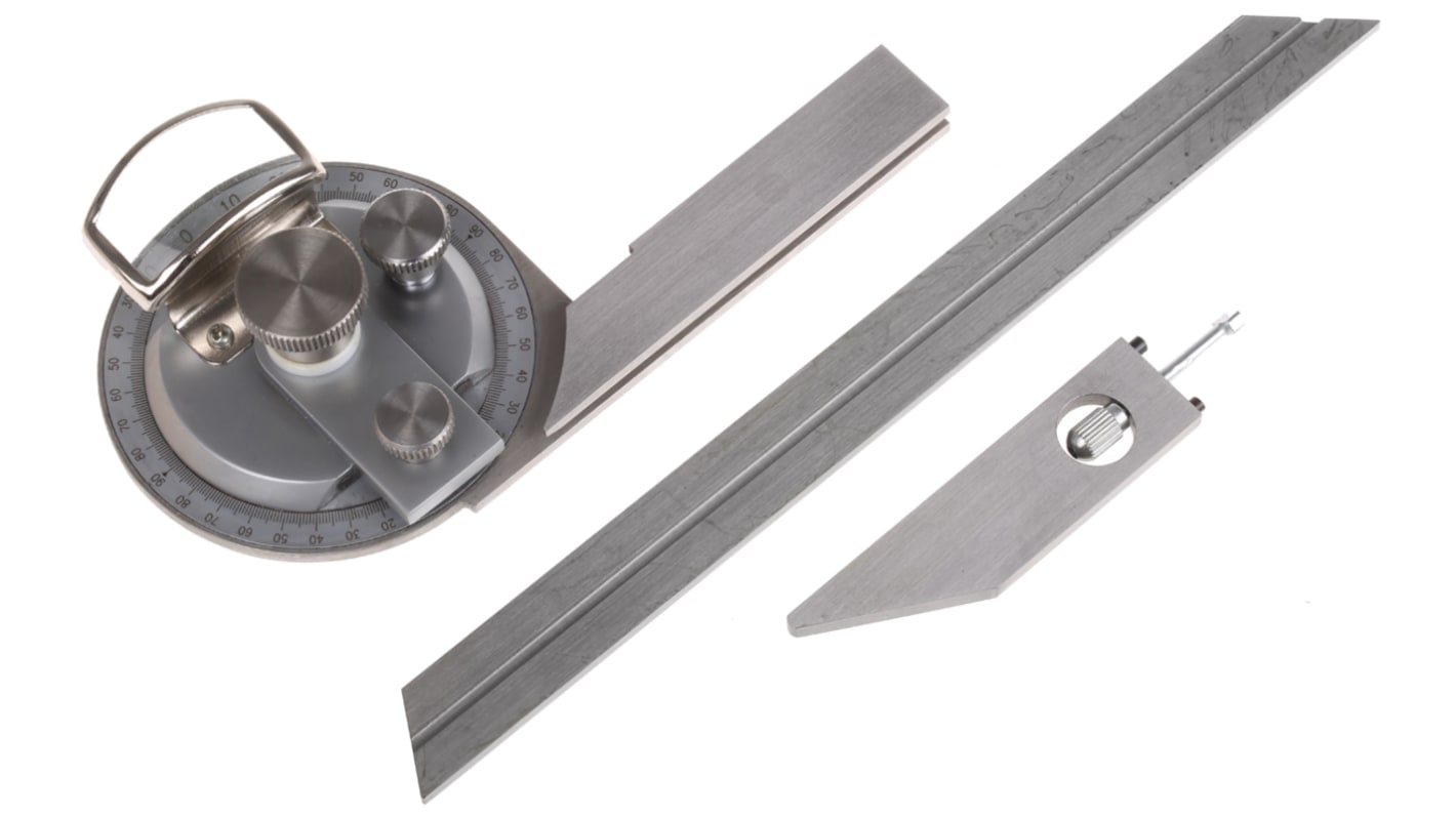 MikronTec 公制量角器, 斜角规, 200 mm, 不锈钢尺杆