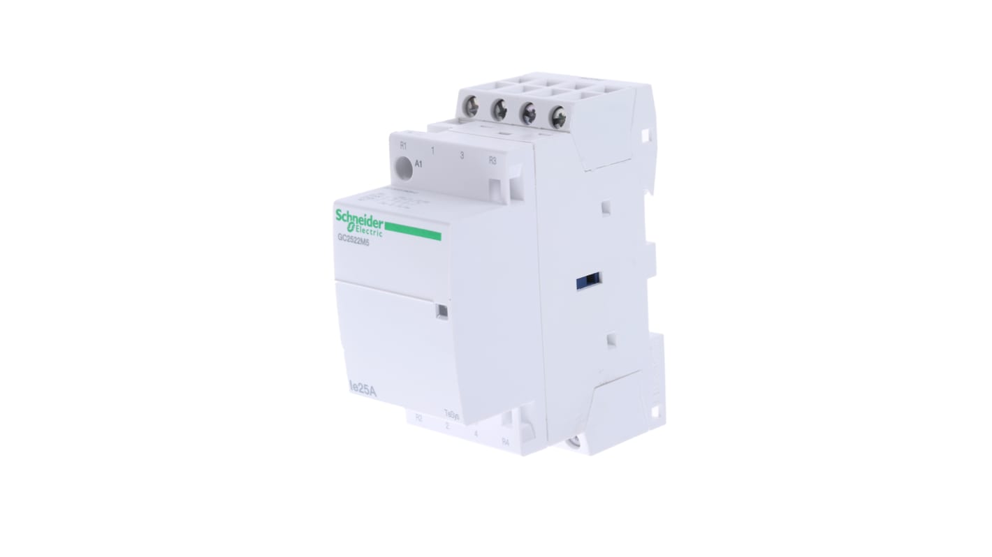 Schneider Electric TeSys GC GC25 Leistungsschütz 230 V ac-Spule, 4 -polig , 415 V ac / 25 A 2 Schließer + 2 Öffner