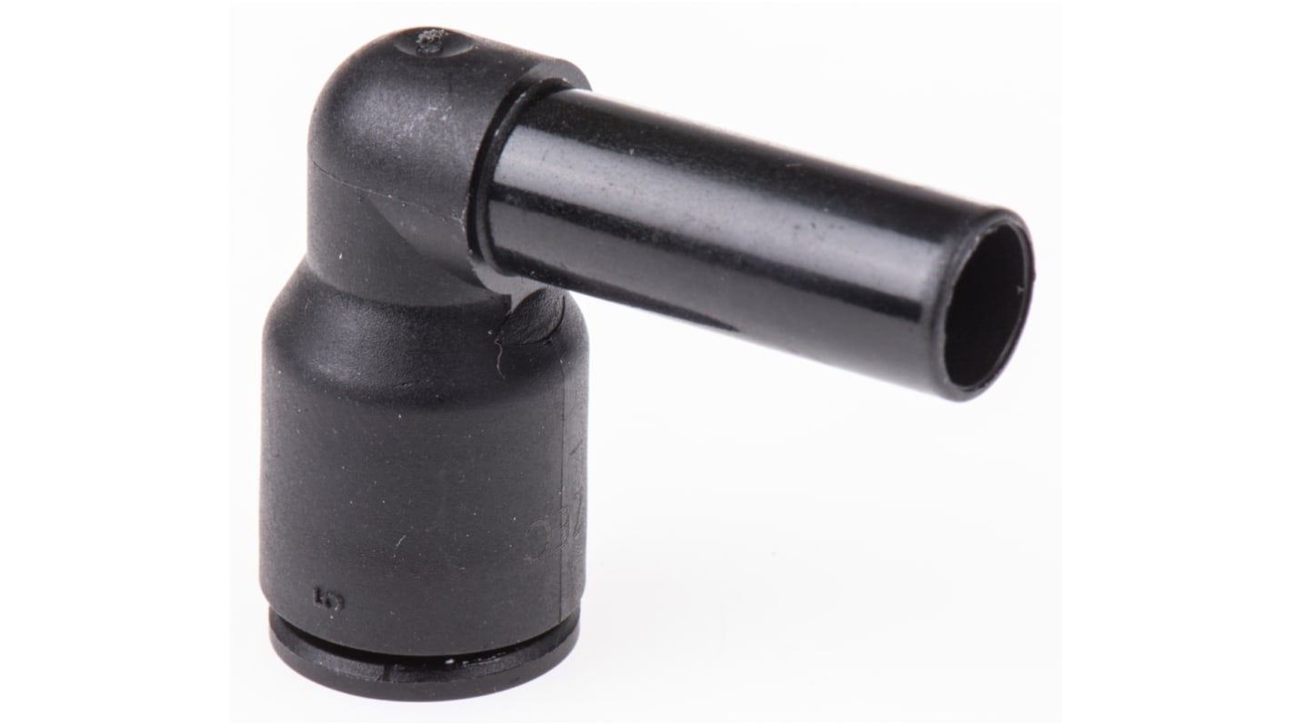 Legris LF3000 8-mm-Steckanschluss x 8-mm-Steckanschluss Winkel-Einsteckadapter, Rohr-zu-Rohr, Nylon glasfaserverstärkt,