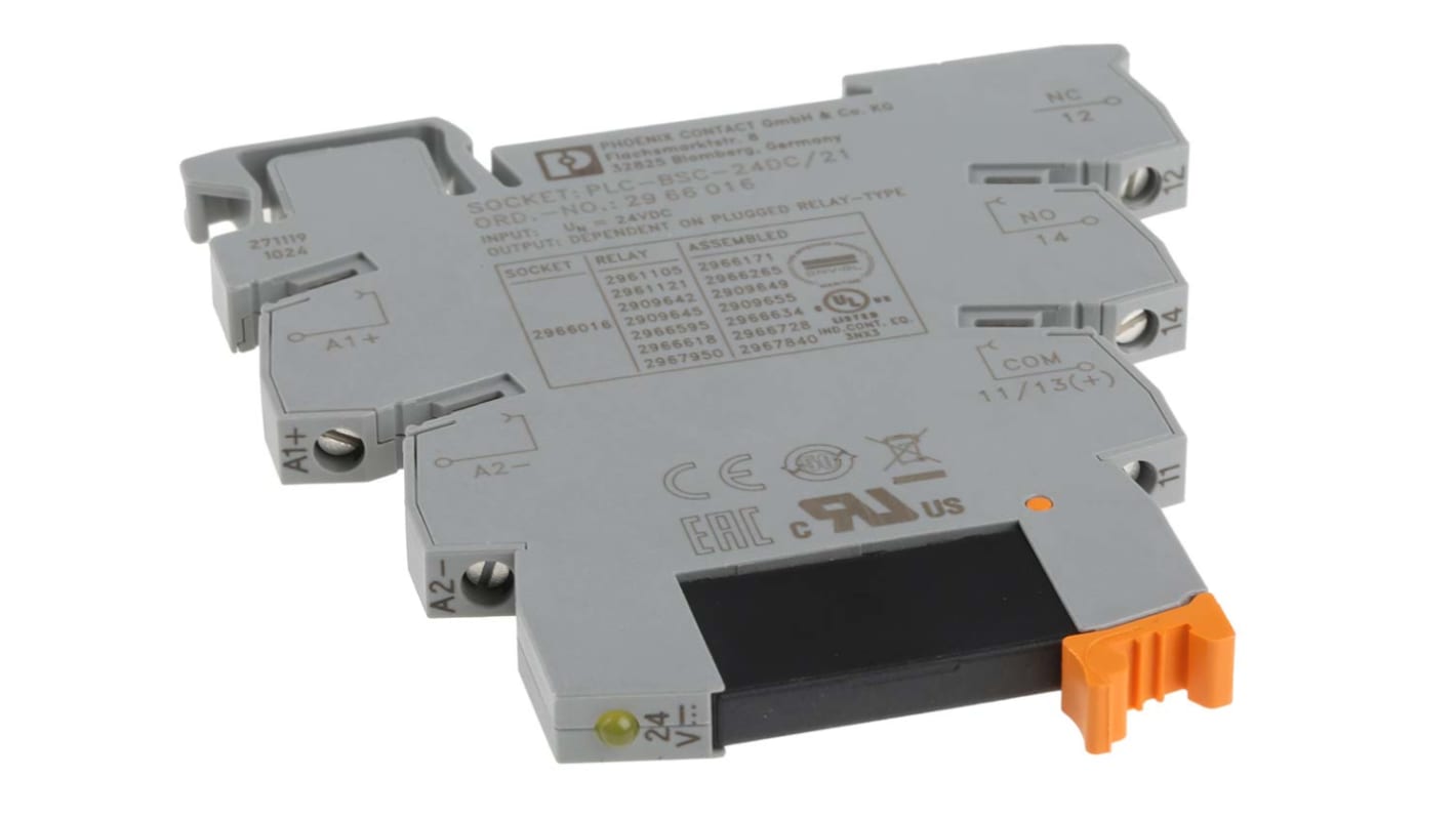 Phoenix Contact PLC-OSC- 24DC/48DC/100 Halbleiter-Interfacerelais, DIN-Schienen 19,2 V ac/dc min. / 28,8 V ac/dc max.