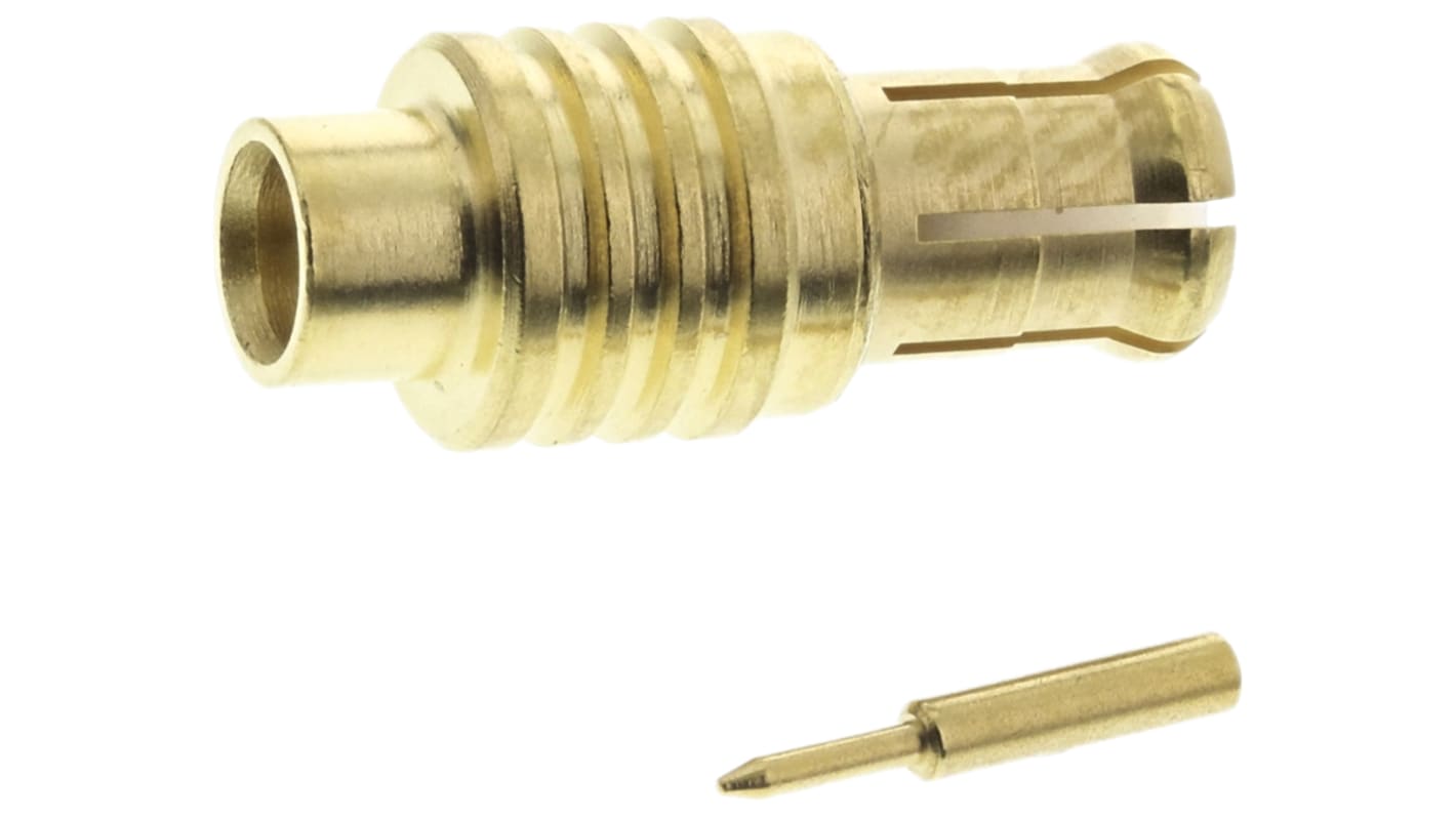 Radiall, Plug Cable Mount MCX Connector, 50Ω, Solder Termination, Straight Body