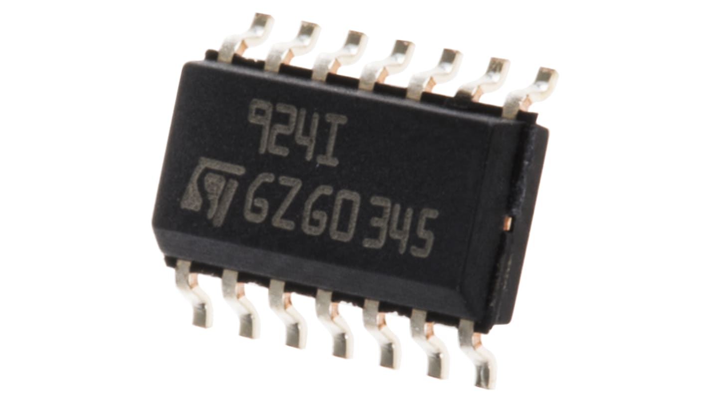 TS924ID STMicroelectronics, High Current, Op Amp, RRIO, 4MHz, 3 V, 5 V, 14-Pin SOIC