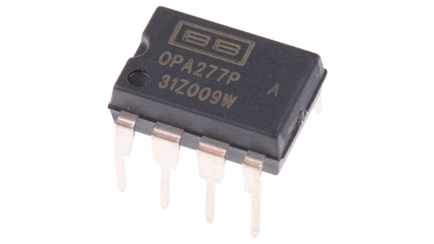 OPA277PA Texas Instruments, Precision, Op Amp, 1MHz, 8-Pin PDIP