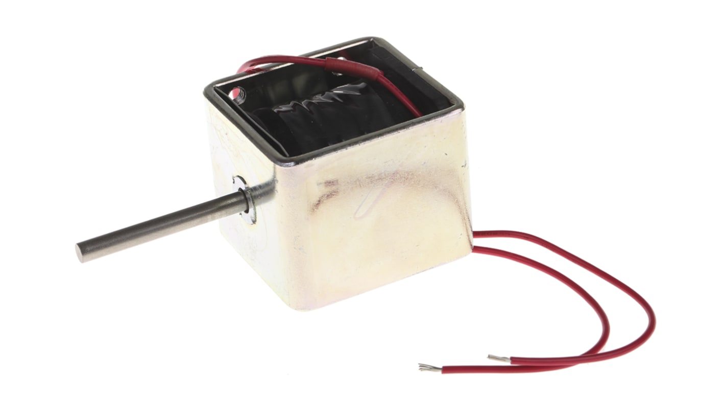Lineární solenoid, 12 V DC, 50,8 x 49 x 41,3