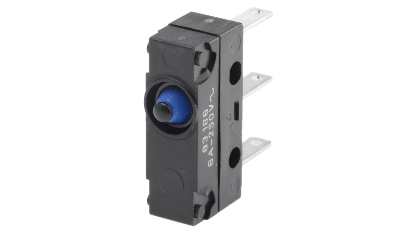 Microinterruttore, Crouzet, SPDT, 6 A a 250 V c.a., IP67, Attacco rapido