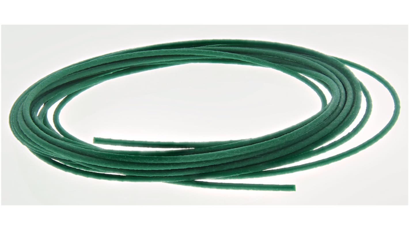 RS PRO 5m 2mm diameter Green Round Polyurethane Belt for use with 19mm minimum pulley diameter