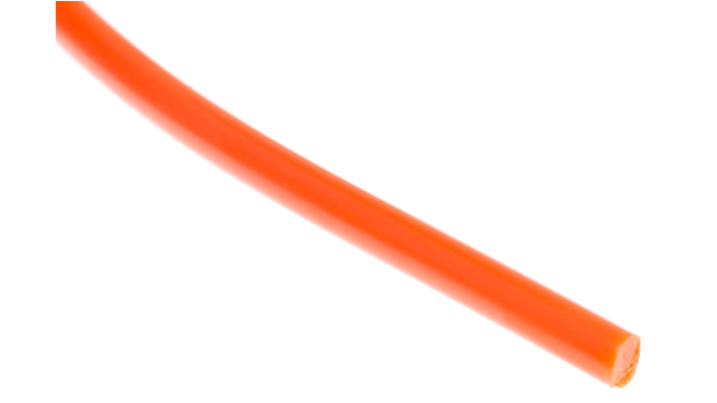 RS PRO 5m 5mm diameter Orange Round Polyurethane Belt for use with 34mm minimum pulley diameter