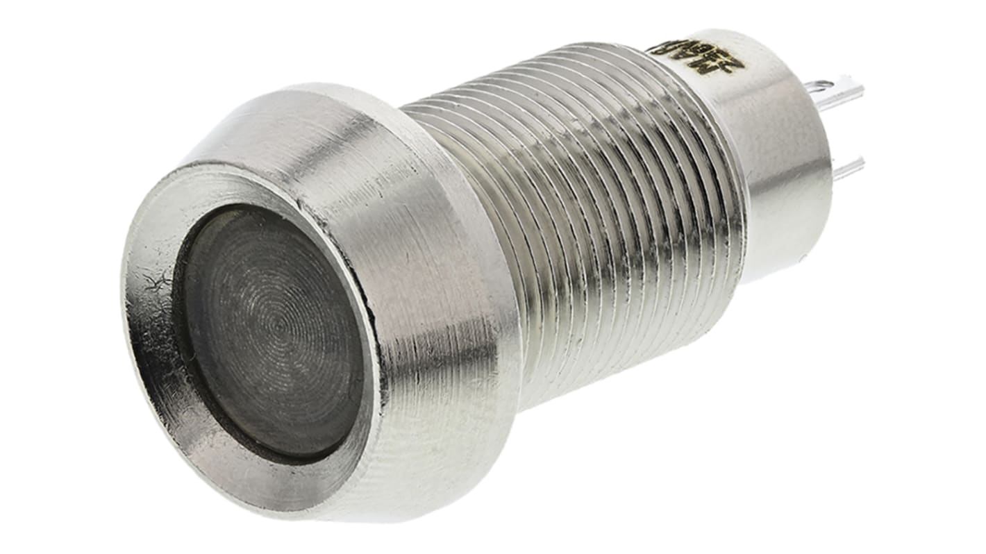 Marl Red Indicator, 230V ac, 12.7mm Mounting Hole Size, Solder Tab Termination