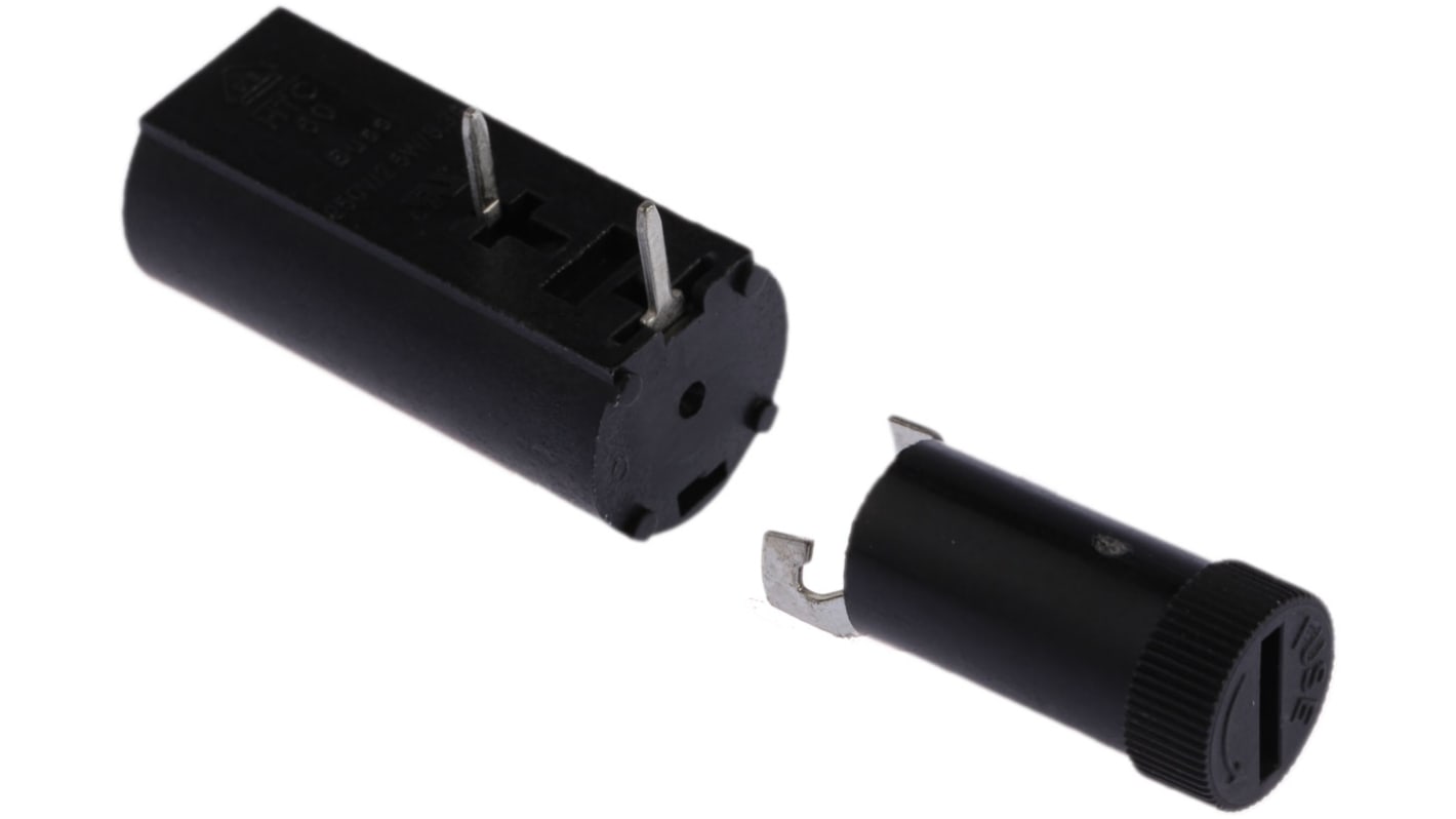 Eaton Printkortmonteret sikringsholder, 6.3A Nej, passer til 5 x 20mm sikring 250V