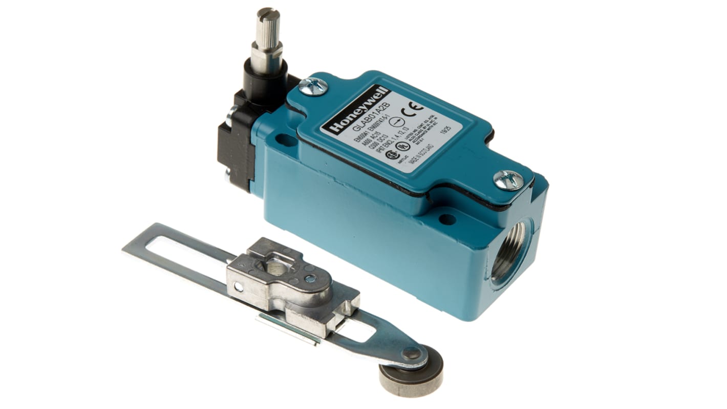 Interrupteur de fin de course Honeywell GLA, Levier à galet réglable, NO/NF, 6A, 600V