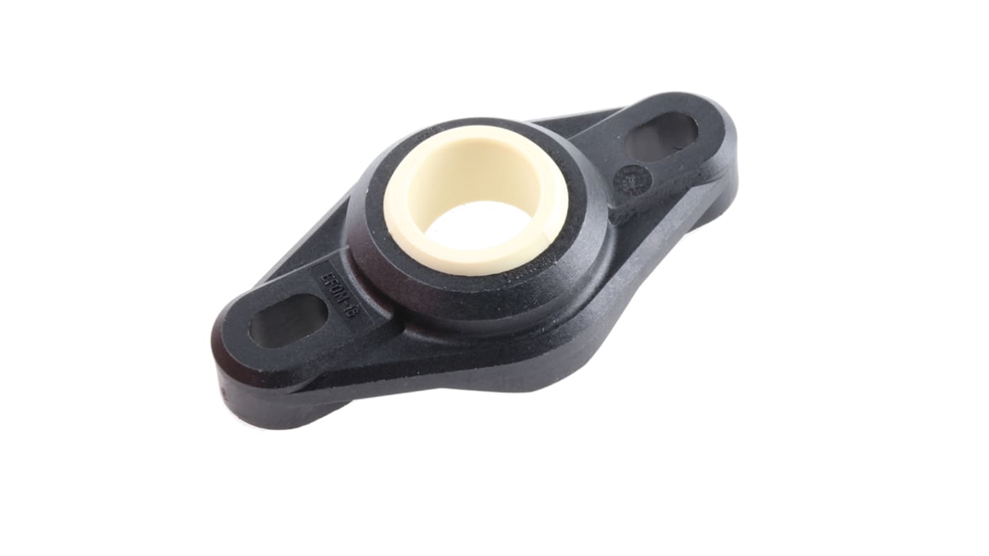 Igus Lejeenhed, 2 Huller, Iglidur W300, Igumid G, ID: 16mm, L: 72.6mm, B: 38mm, D: 17.5mm, EFOM-16