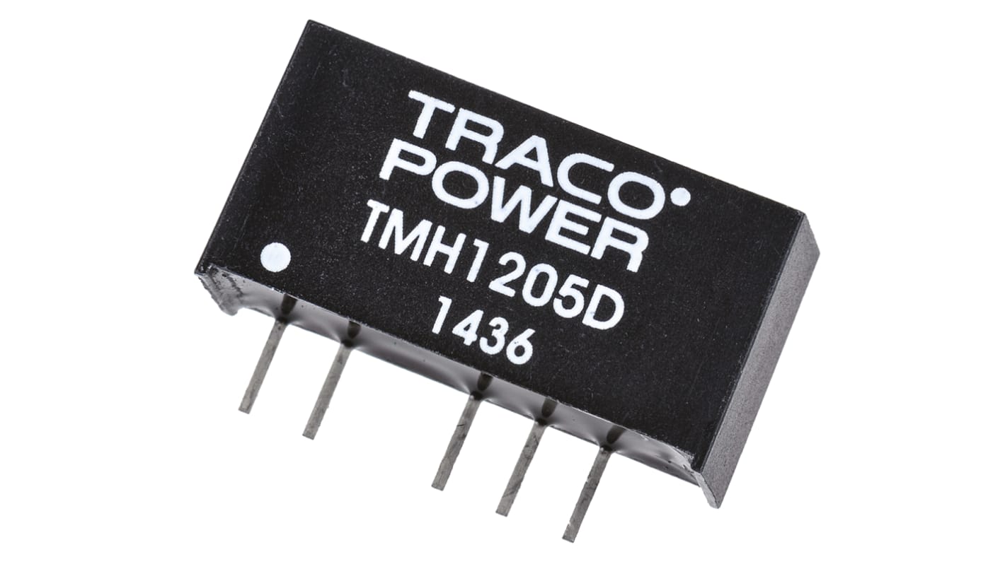 Convertidor dc-dc 2W, Salida ±5V dc, ±200mA, ±10%