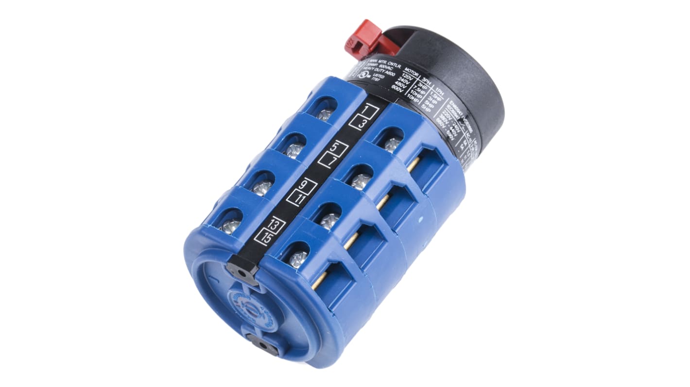 Interruttore Cam Kraus & Naimer CA20.A344/GBA001.*FT 8P, 2 posizioni, 25A
