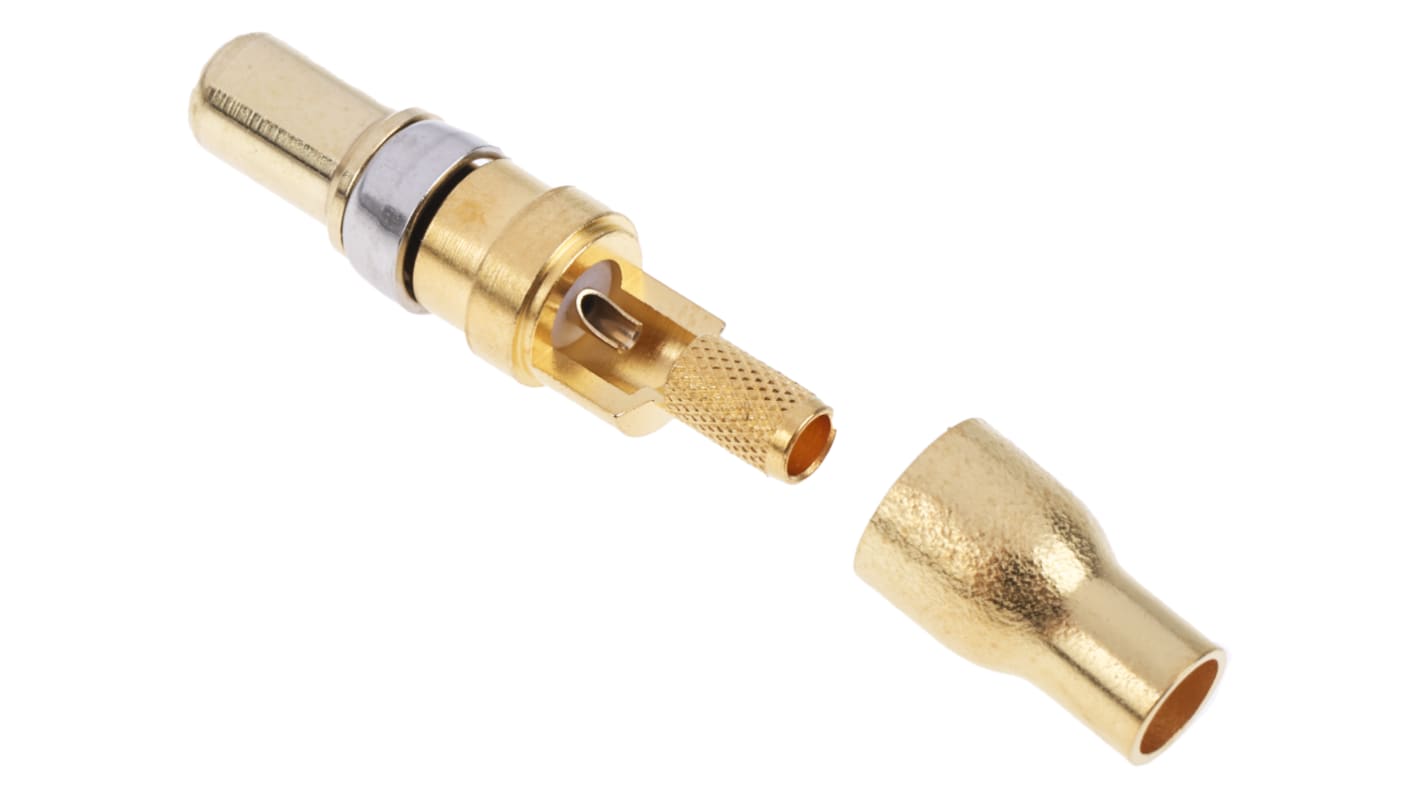 RS PRO Sub-D Steckverbinder Koaxialkontakt, Stecker, Lötanschluss, Kupferlegierung, Gold über Nickel, 50 Ω max, Koaxial