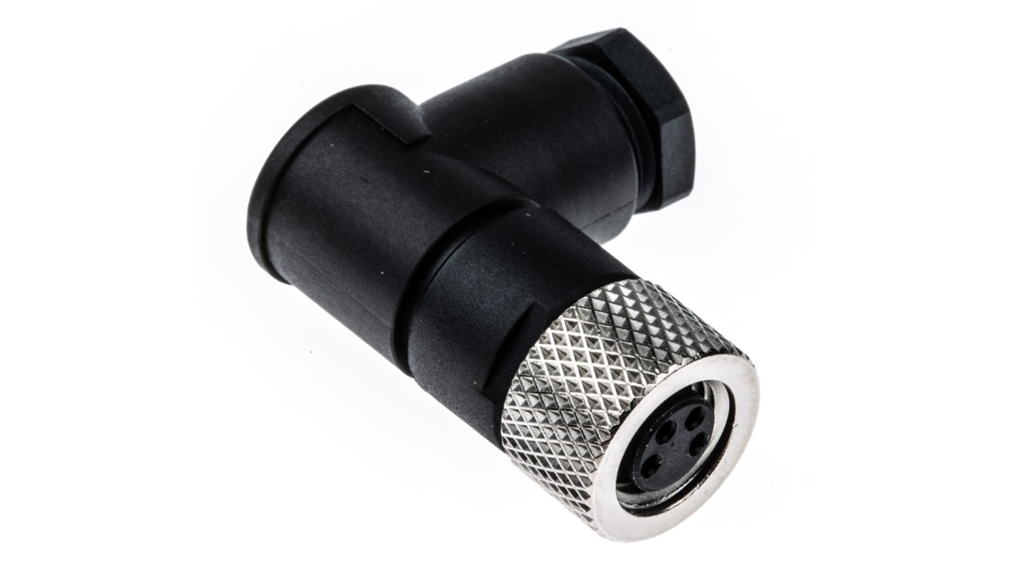 binder Circular Connector, 4 Contacts, Cable Mount, M8 Connector, Socket, Female, IP67, 768 Series