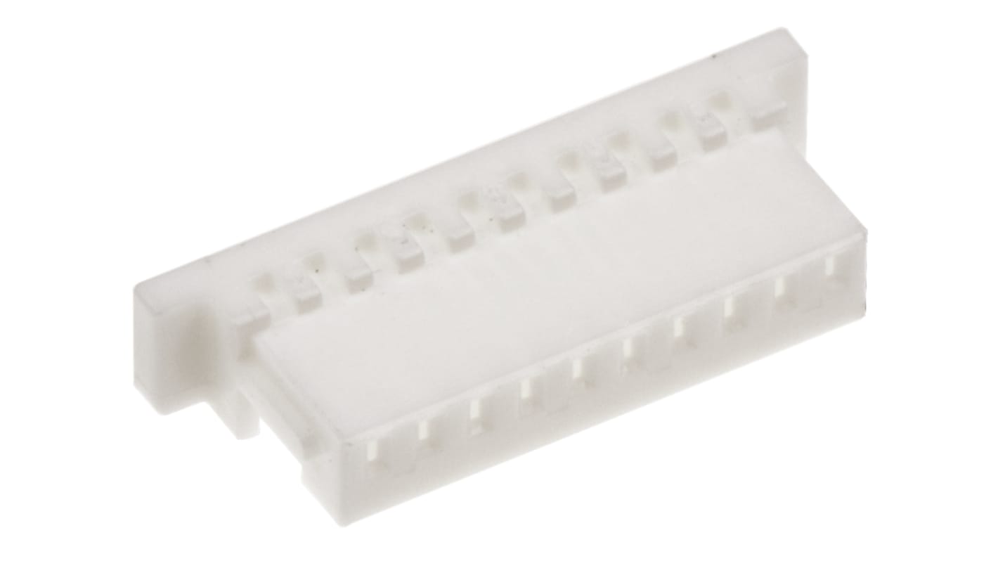 JST, SH 10 Way PBT Crimp Terminal Housing, White