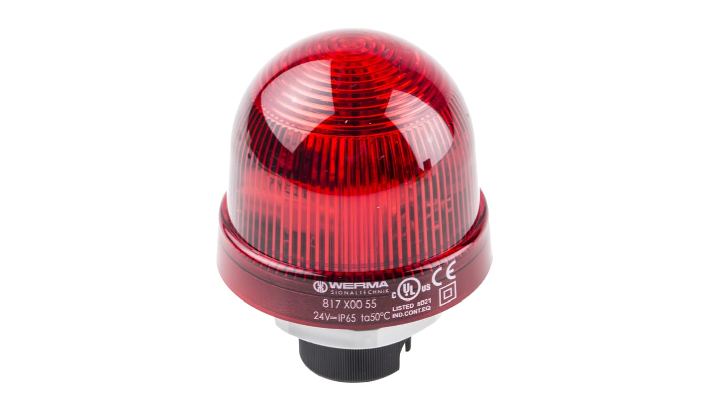 Werma 信号灯 キセノン灯赤 24 V dc EM 817シリーズ 817.100.55