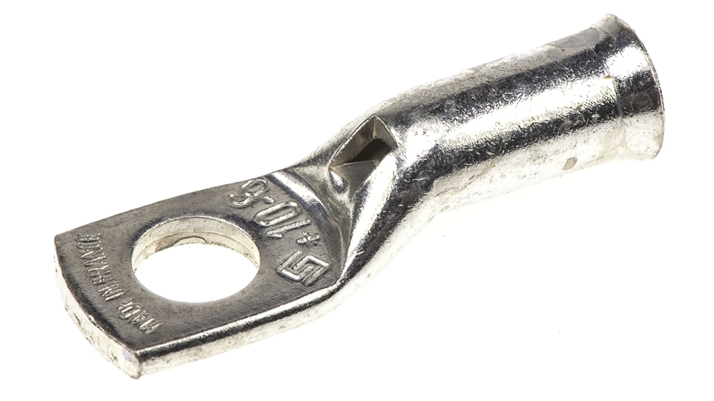 TE Connectivity, XCT Uninsulated Ring Terminal, 6mm Stud Size, 10mm² to 10mm² Wire Size