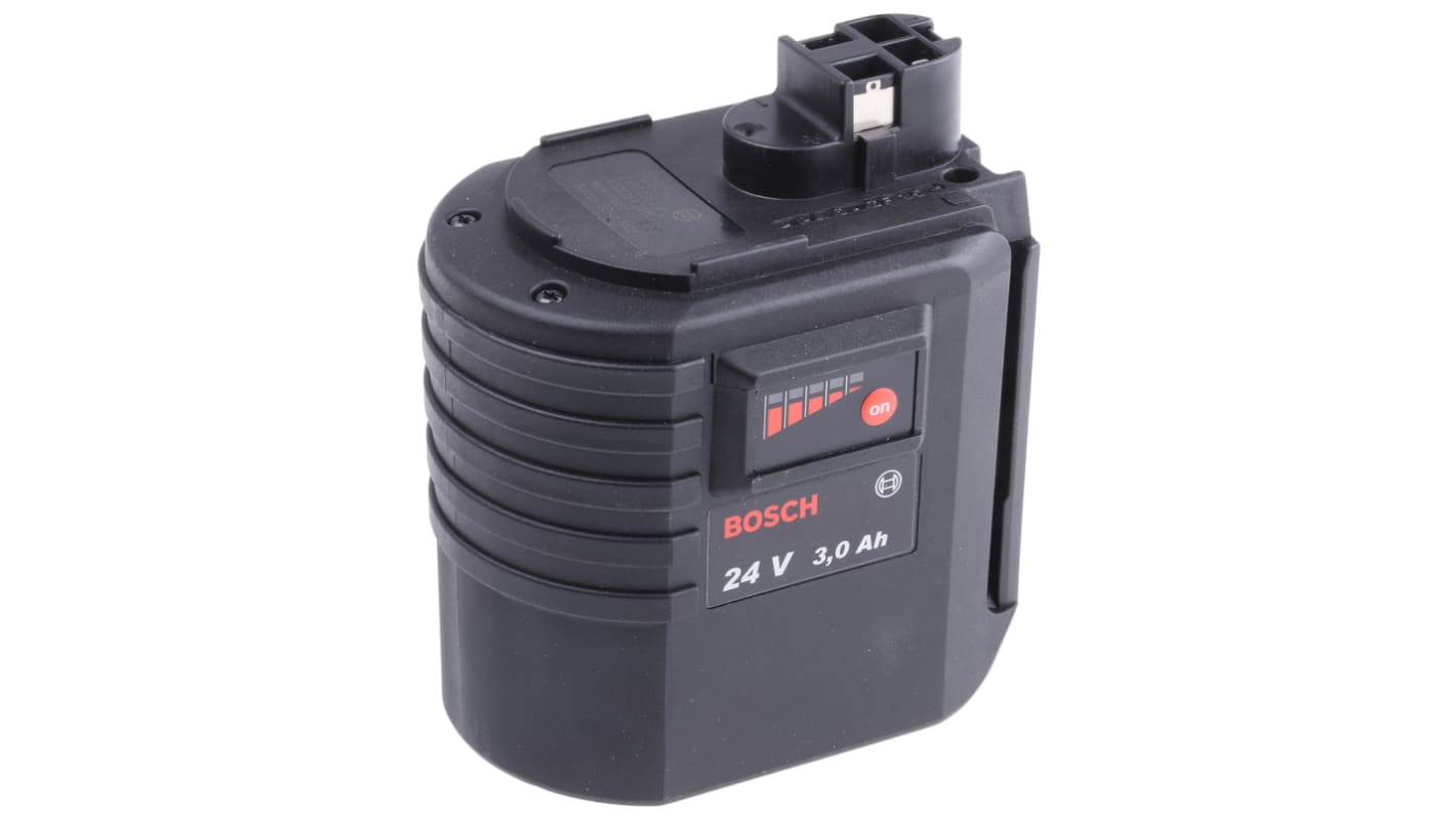 Bosch 2607335216 3Ah 24V Power Tool Battery, For Use With GBH 24 VRE Cordless Drill