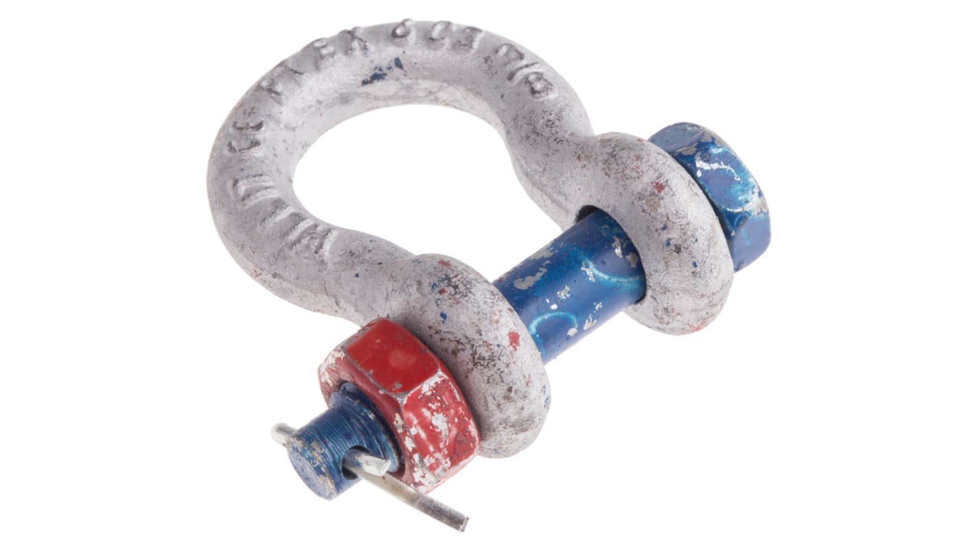 RS PRO Bow Shackle, Zinc Plated Steel, 1t