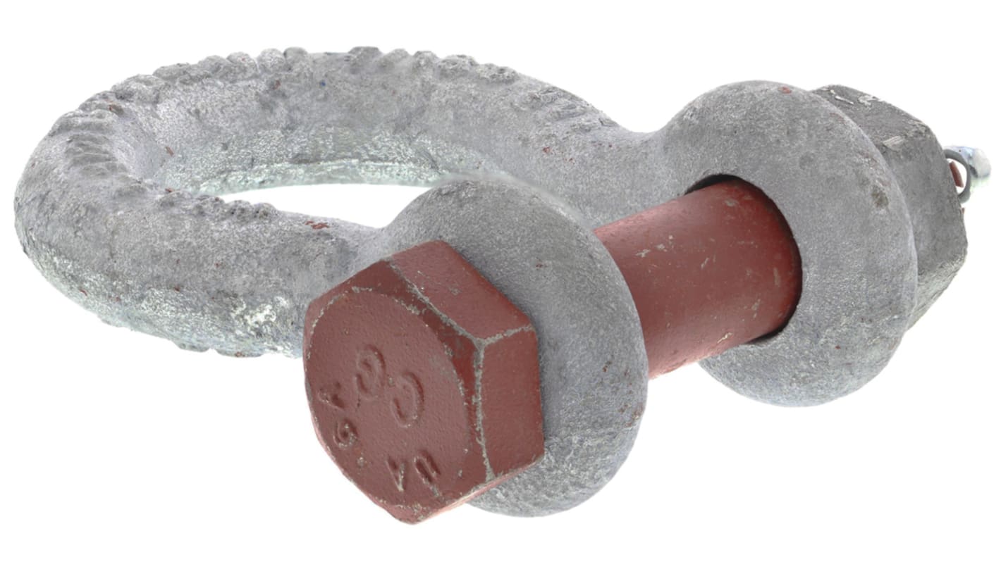 RS PRO Bow Shackle, Zinc Plated Steel, 1.5t