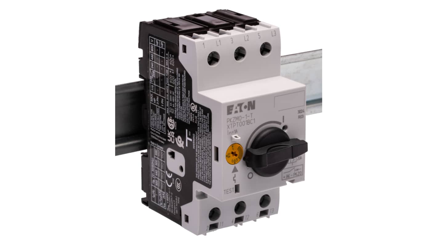 Eaton 0.63 → 1 A Moeller Motor Protection Circuit Breaker, 690 V ac
