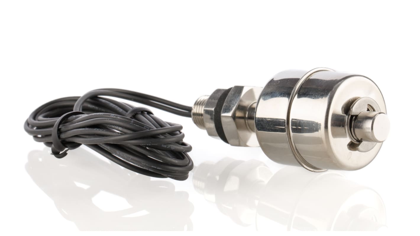 Interruttore a galleggiante RS PRO, in Acciaio inox, montaggio Verticale, Carico diretto, 10bar