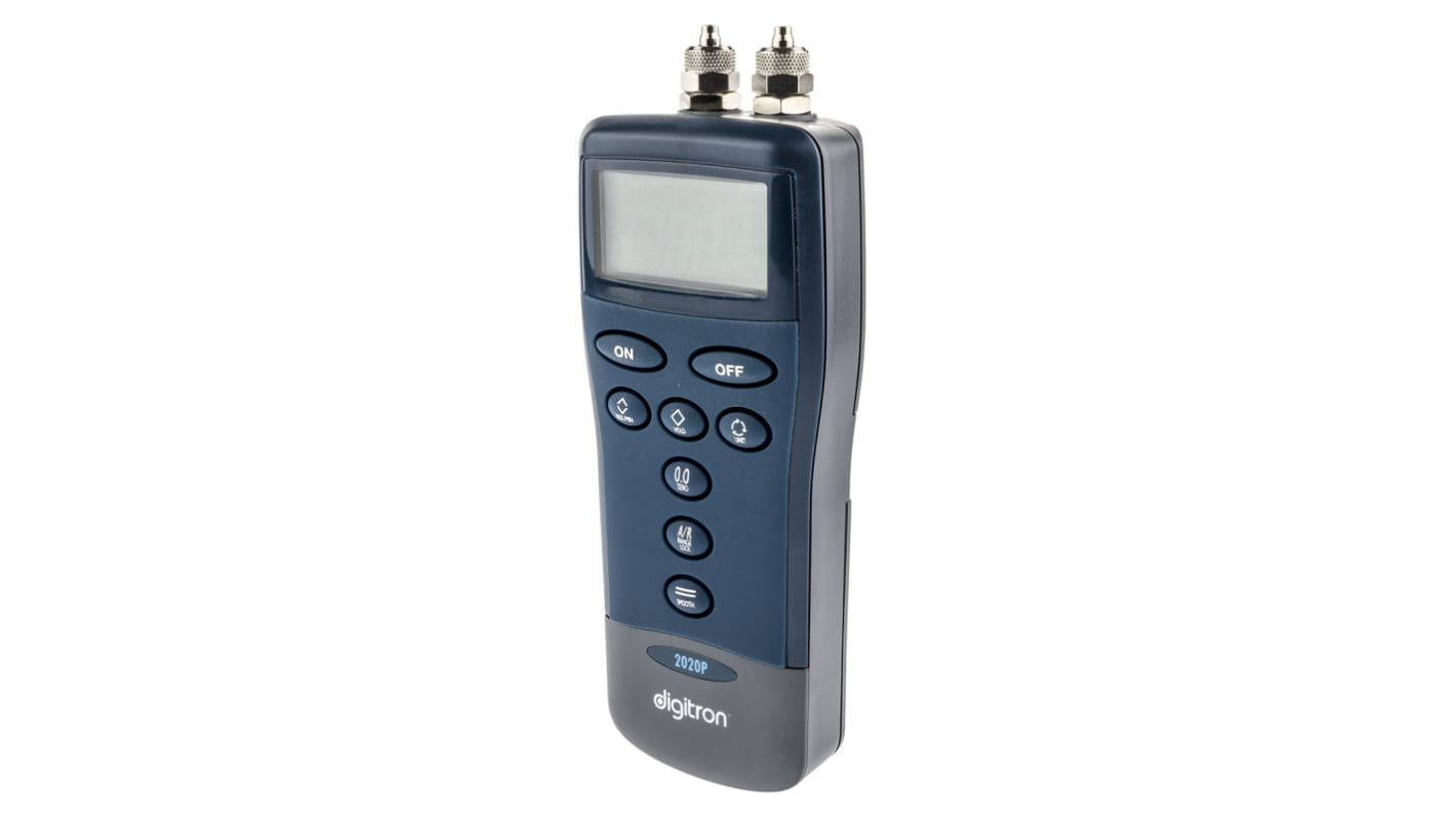 Digitron 2000P Differential Digital Pressure Meter With 2 Pressure Port/s, Max Pressure Measurement 25mbar