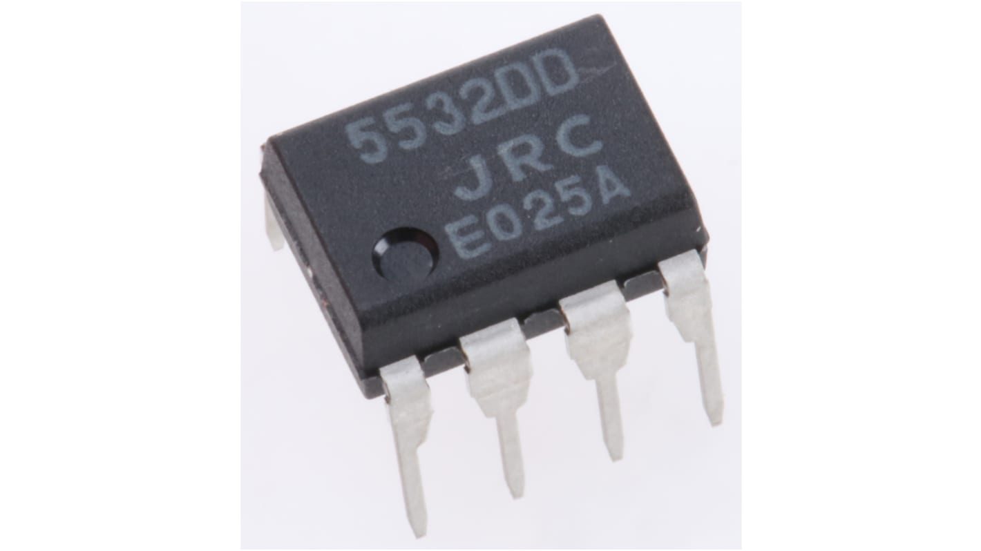 NJM5532DD Nisshinbo Micro Devices, Op Amp, 10MHz, 8-Pin PDIP