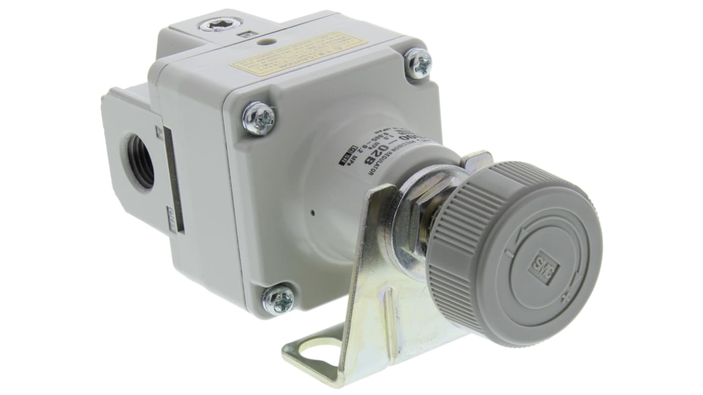 SMC Rc 1/4 Pneumatic Regulator - 0.005MPa to 0.2MPa, 1/4in, 1MPa max. input