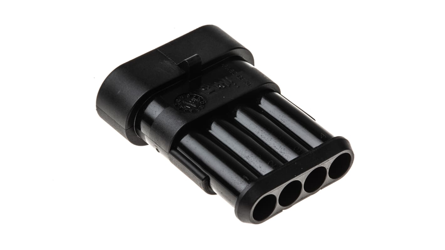 Connettore automotive TE Connectivity, Maschio, 4 vie, file