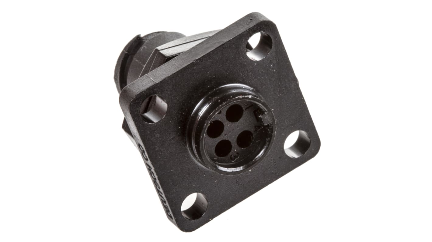 Deutsch Housing, 4 Contacts, Panel Mount, Socket, Male to Female, IP67, IMC Series