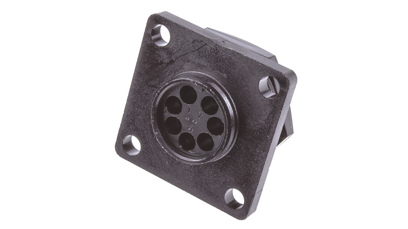 Deutsch Housing, 7 Contacts, Panel Mount, Socket, Male to Female, IP67, IMC Series