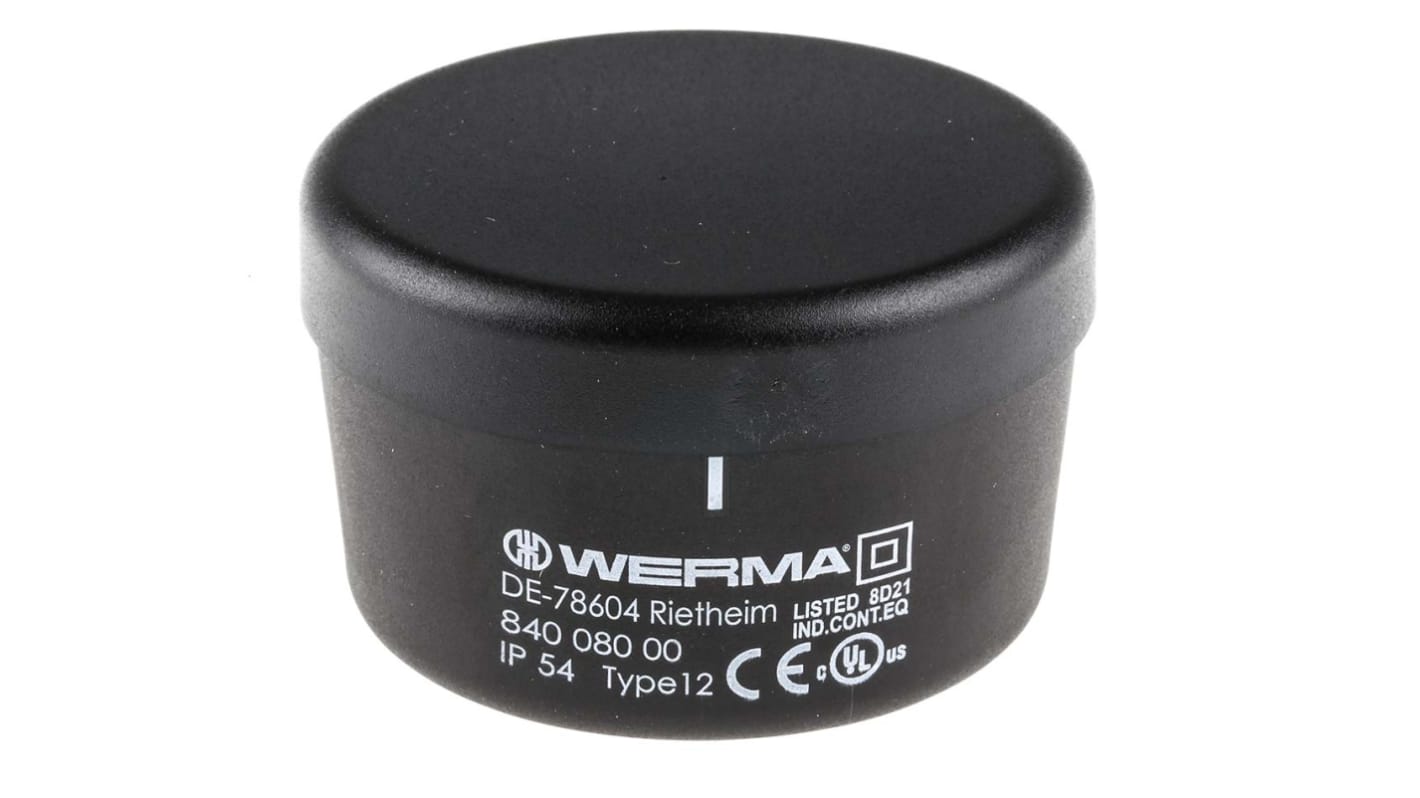 Unidad de terminal Werma 84008000 Terminación, diám. 70mm, 230 V ac, 24 V dc, KombiSIGN 70