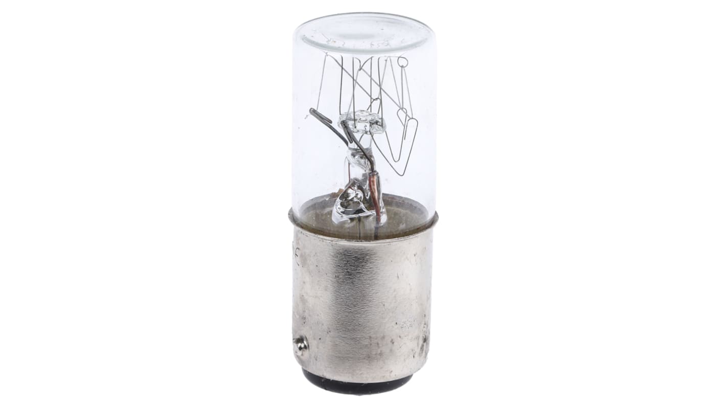 Werma Glühlampe 230 V, BA15d Sockel Klar, Glaskolben, 16 x 42 mm (Durchmesser), Glühlampe
