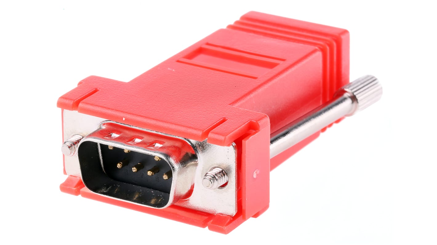 RS PRO D-Sub转接头, 9 路 D-Sub公头转RJ45母头, 插入式安装, 9