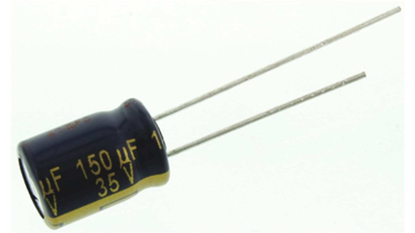 Condensateur Panasonic série FC Radial, Aluminium électrolytique 150μF, 35V c.c.