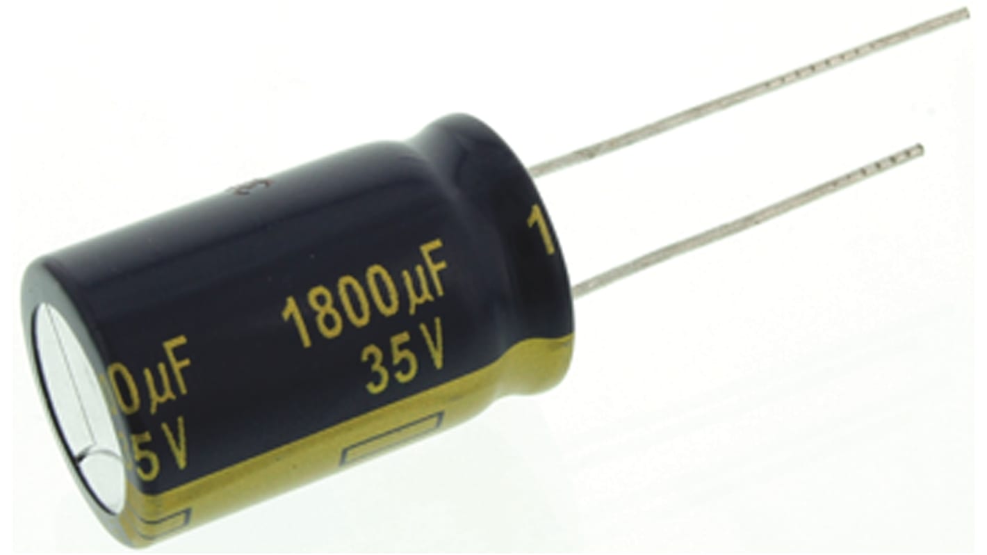 Condensateur Panasonic série FC Radial, Aluminium électrolytique 1800μF, 35V c.c.