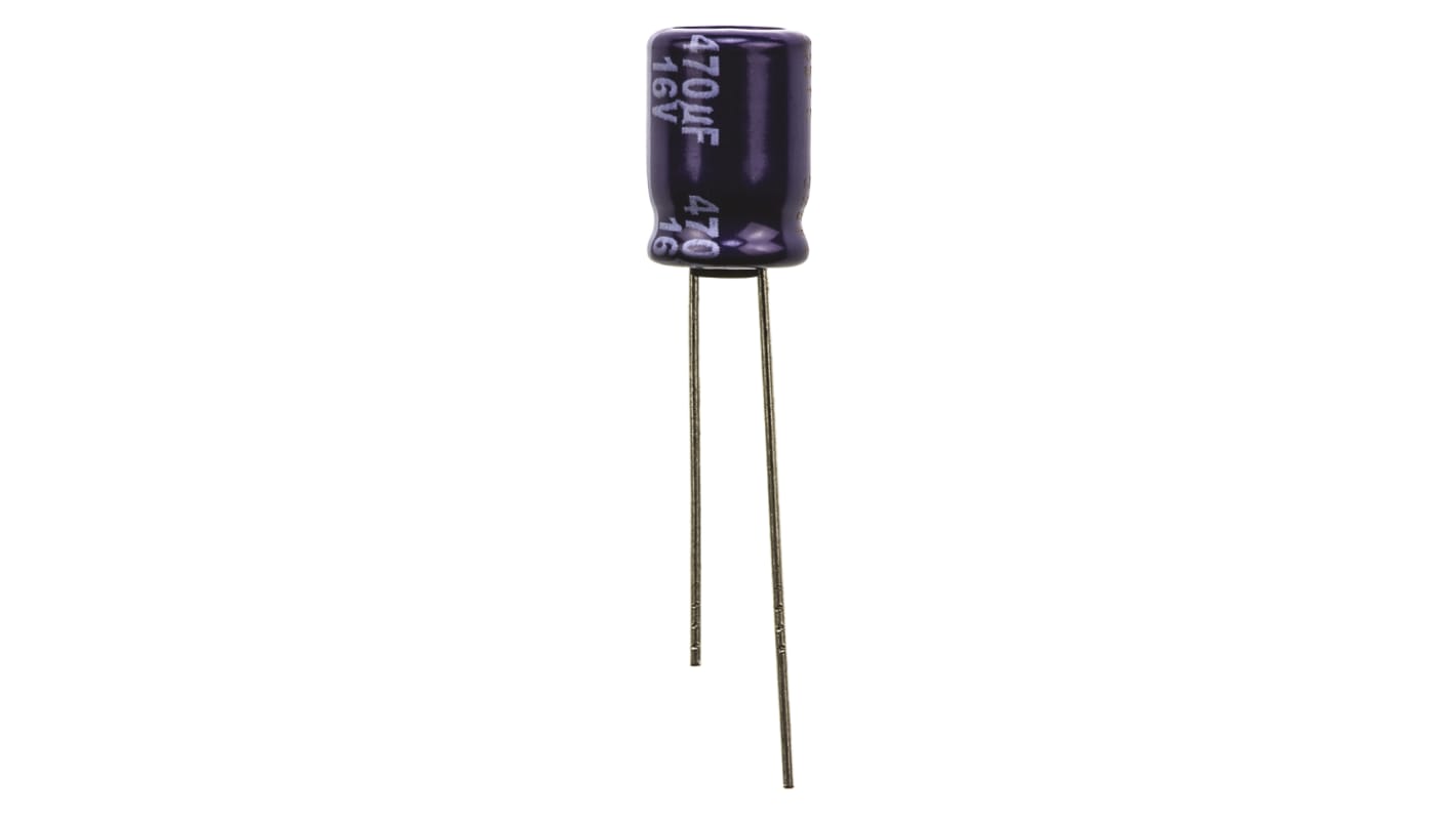 Panasonic 120μF Aluminium Electrolytic Capacitor 50V dc, Radial, Through Hole - EEUFC1H121