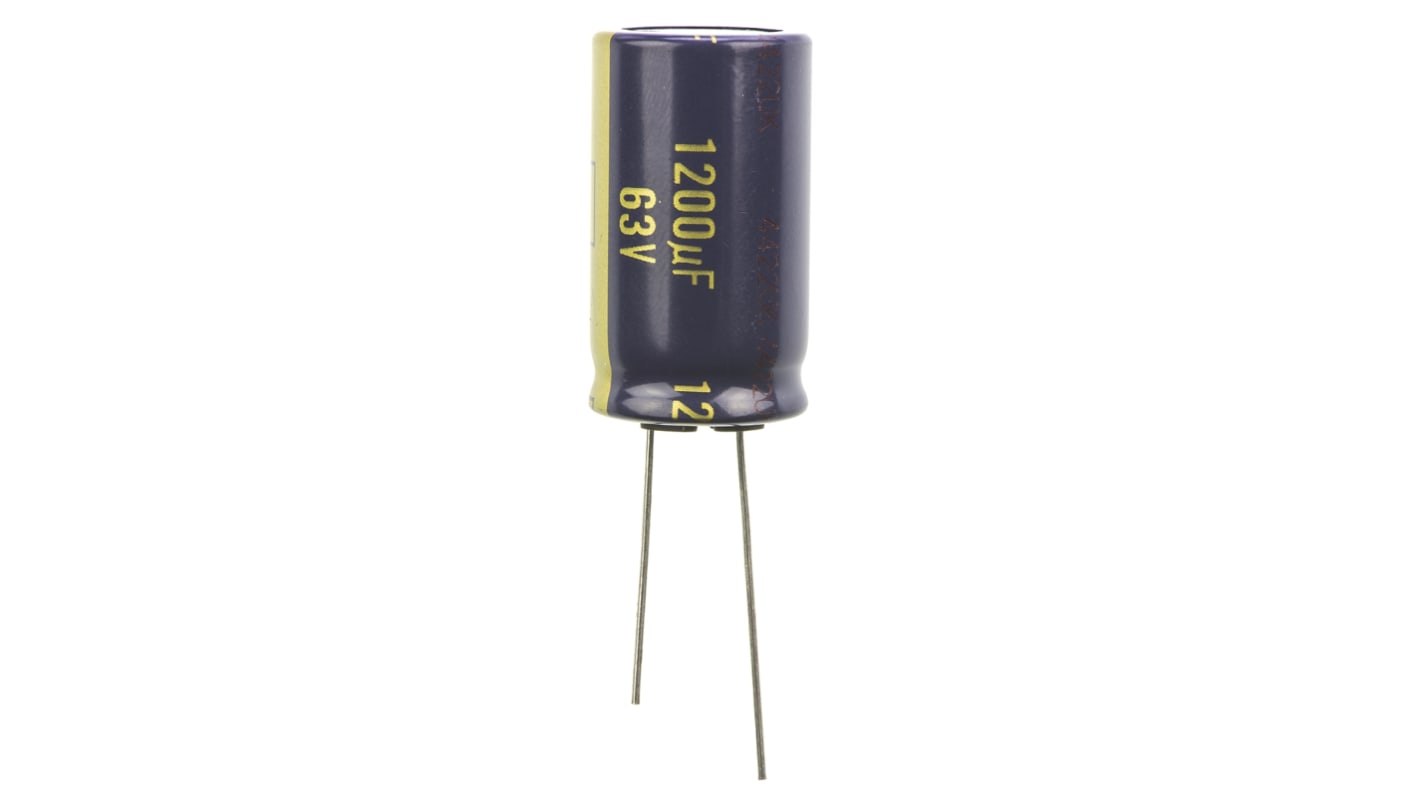 Condensateur Panasonic série FC Radial, Aluminium électrolytique 1200μF, 63V c.c.